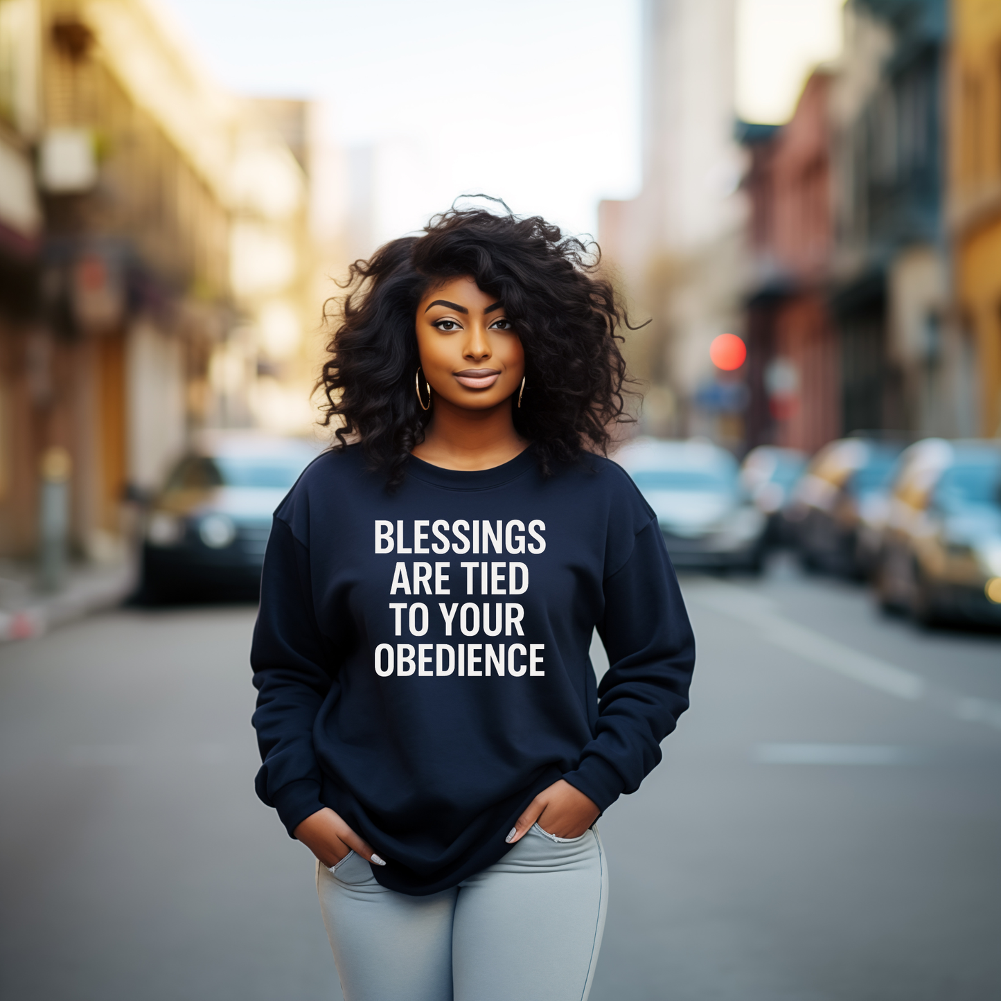New Blessings Sweatshirt Faith Girl Co.