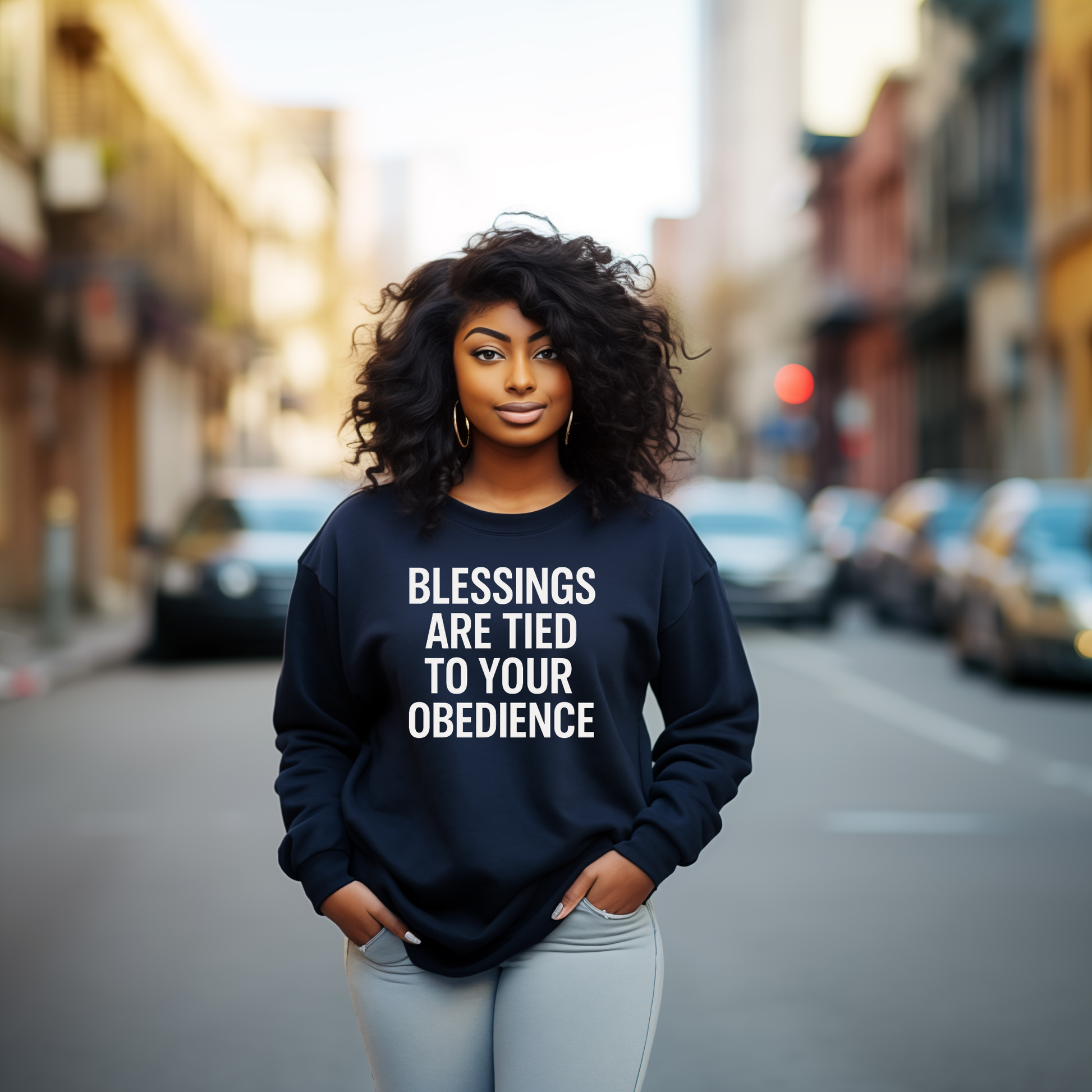 New Blessings Sweatshirt Faith Girl Co.