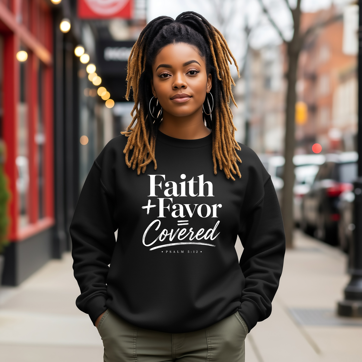 Covered Sweatshirt Faith Girl Apparel