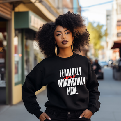 Fearfully and Wonderfully Made Sweatshirt Faith Girl Apparel