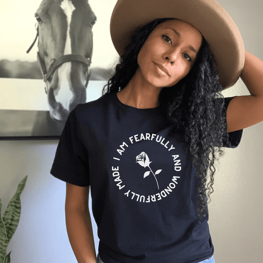 Fearfully and Wonderfully Made T-shirt - Faith Girl Co.